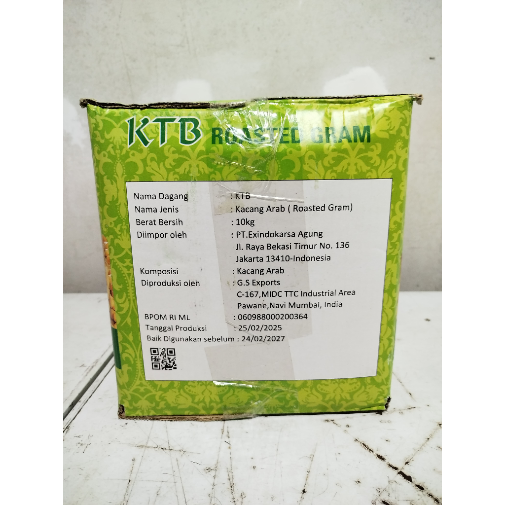 

Kacang Arab Kemasan 10 kg