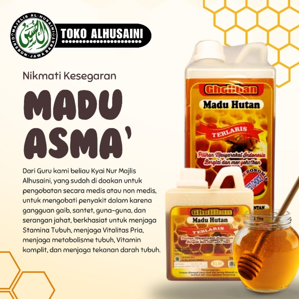 

Madu Asma' Asli Majlis Alhusaini Cirebon
