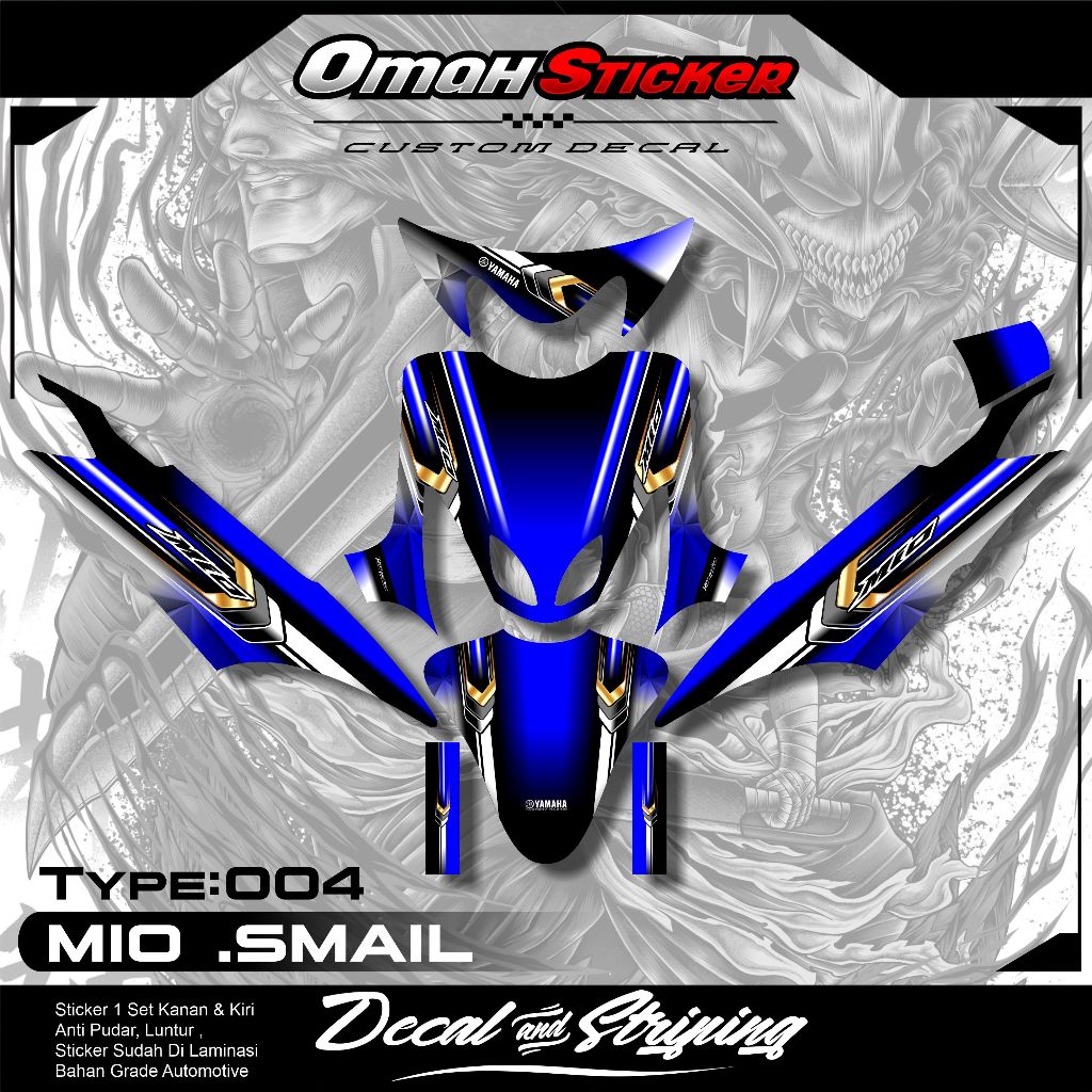 Stiker Full Body MIO SPORTY MIO SMILE - Decal Sticker Variasi Motor MIO Bisa Custom Nama. ADT.04