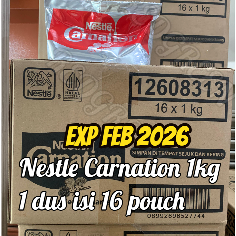 

Susu Nestles SKM Carnation 1kg 1dus isi 16pcs susu krimer kental manis carnation pouch 1kg isi 16pcs 16x1kg