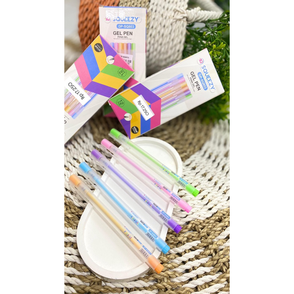 

Pulpen GEL Pen Body Matte Color 0.5mm (Hitam) GP-SQ803