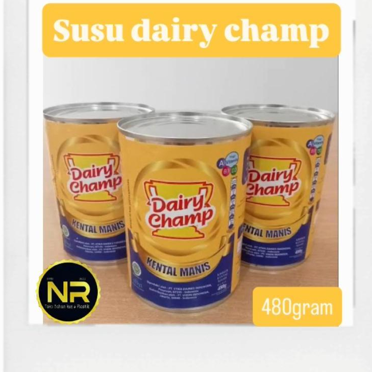 

Susu Dairy Champ 480gram/Susu dairy champ kental manis/susu krimer kental manis