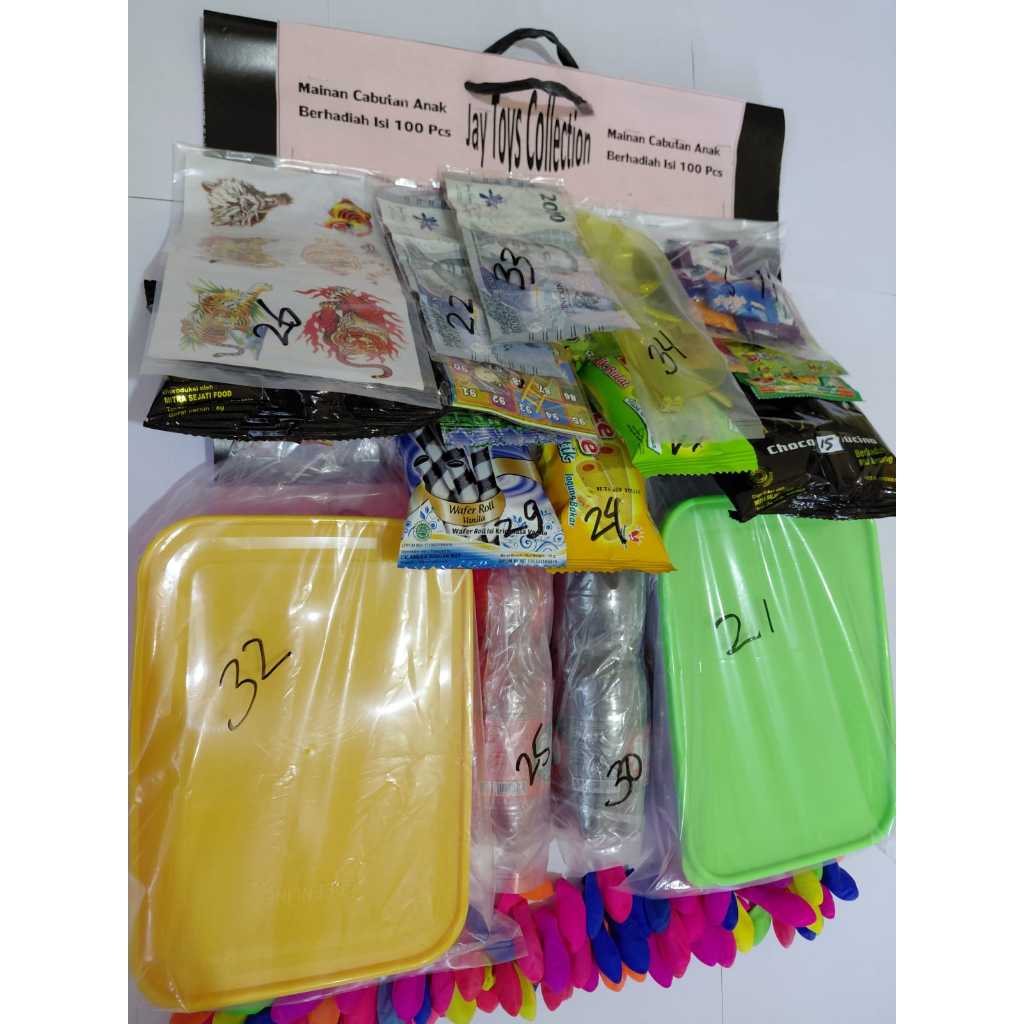 Cabutan Balon Berhadiah Uang, Cabutan Balon Berhadiah Isi 100 Pcs Ecer 1000 Pasti Untung