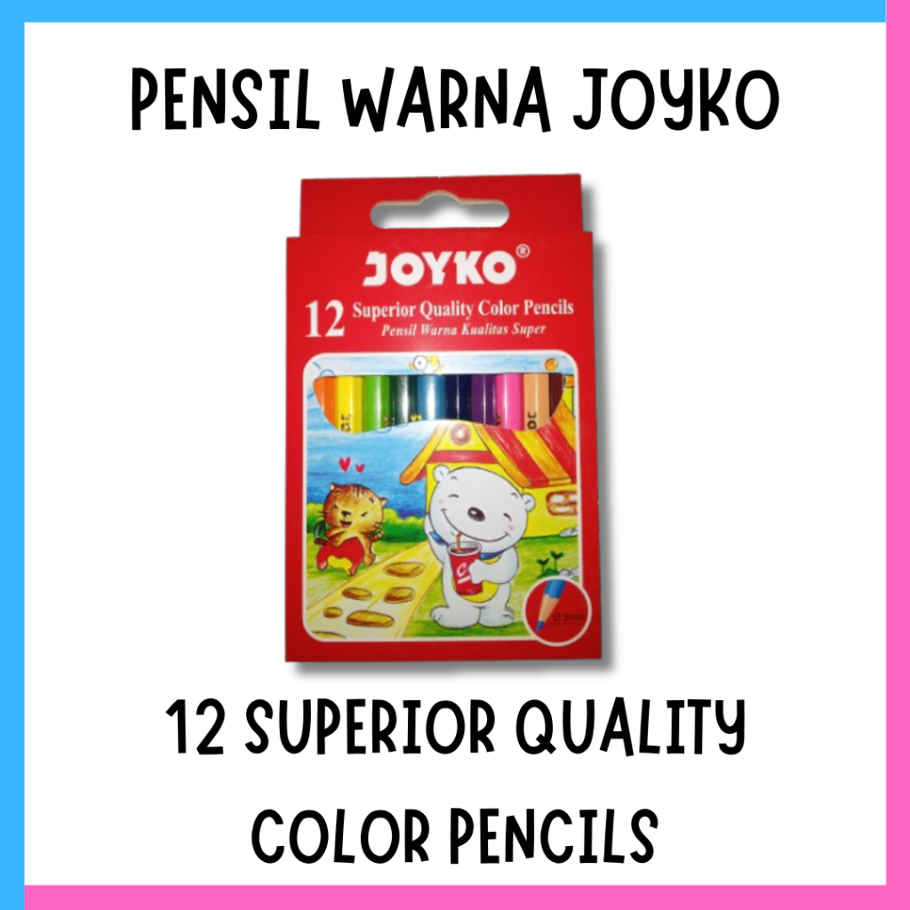 

Pensil Warna Joyko Suoerior Quality 12 Warna