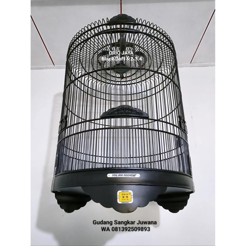 Sangkar Murai ORIQ JAYA Bambu Klasik No.3 + Full set Kerodong + Free Pallet Kayu