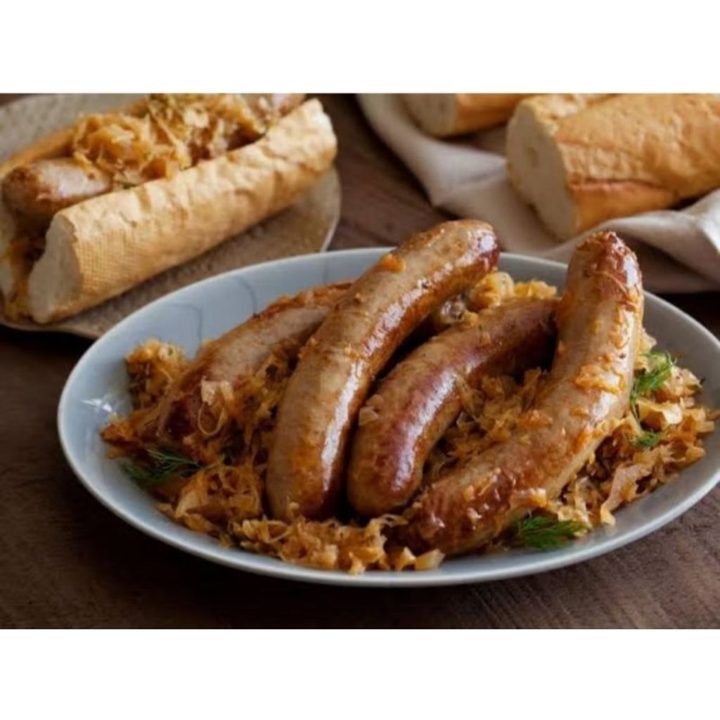 

sosis babi pork bratwurst sausage