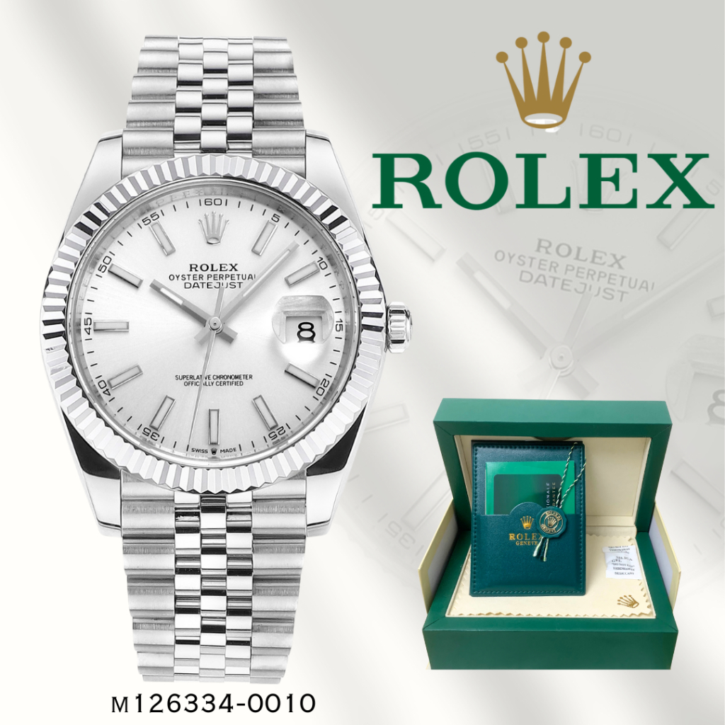COD dan 100% Asli INCLUDE BOX Jam Tangan Rolex ORIGINAL 100% Seri Datejust Pria m126334-0010 Jam Tan