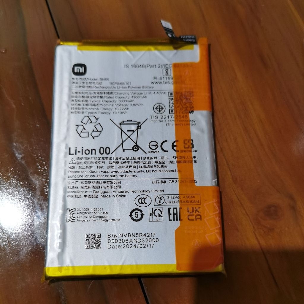 BATERAI REDMI A3 BN5R ORI COPOTAN