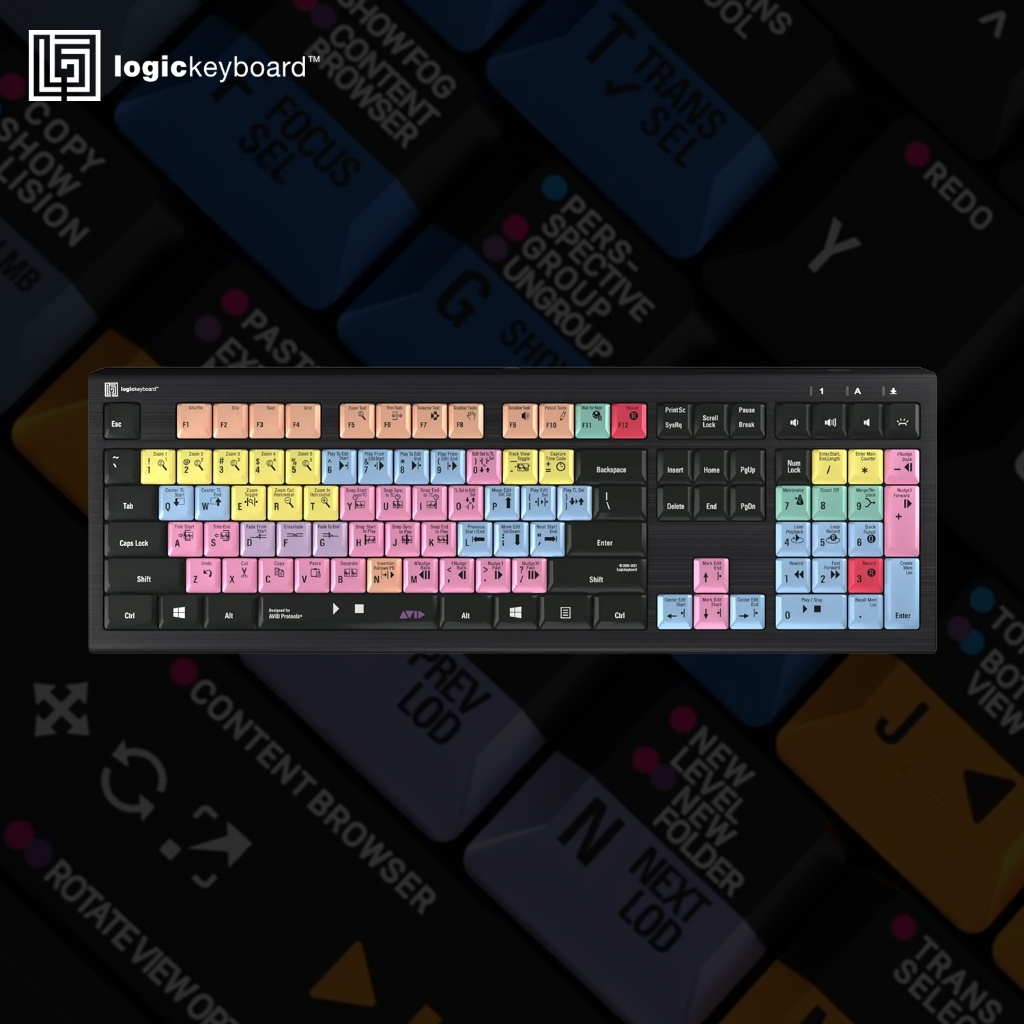 Logickeyboard Avid Pro Tools ASTRA2 Keyboard Backlit
