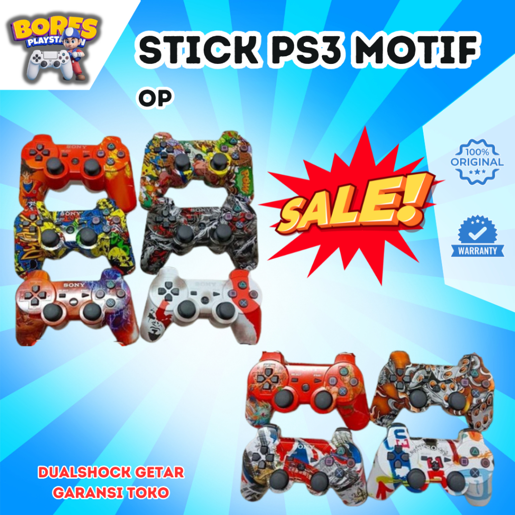 STIK PS3 MOTIF ORIGINAL PABRIK// STIK PS3 ORI PABRIK/STIK PS3 OP