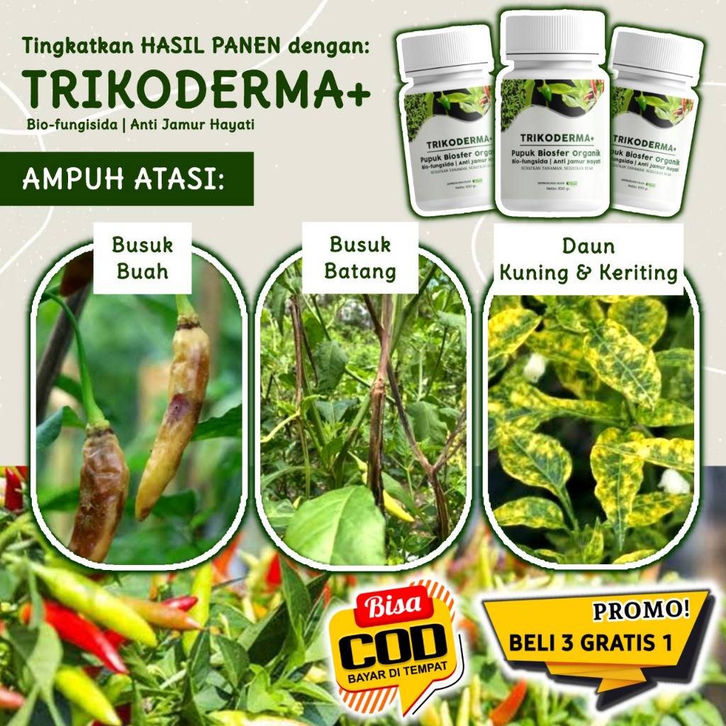 Pupuk Organik Cair Trikoderma, Booster Pertumbuhan Tanaman, Atasi Jamur Pembunuh