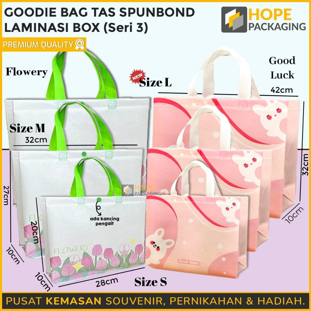 

Goodiebag Spunbond Laminasi Motif/ Tas Belanja Jinjing Premium Lucu/ Shopping Bag/ Souvenir Hadiah