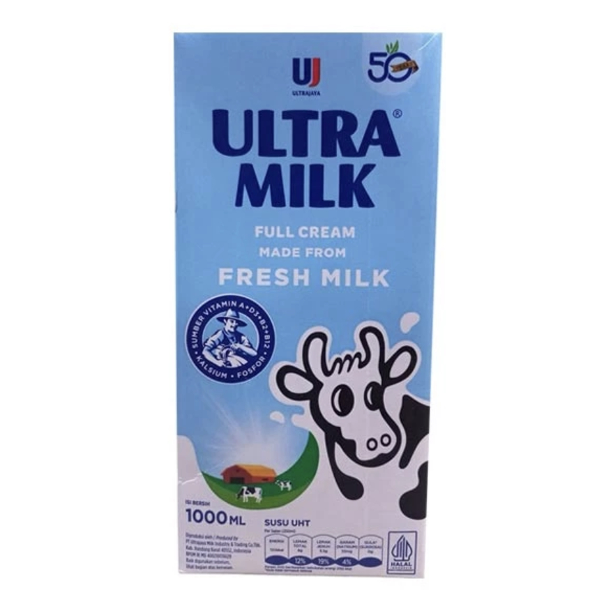 

Ultramilk Susu Uht Full Cream 1 Liter - 1 Pcs