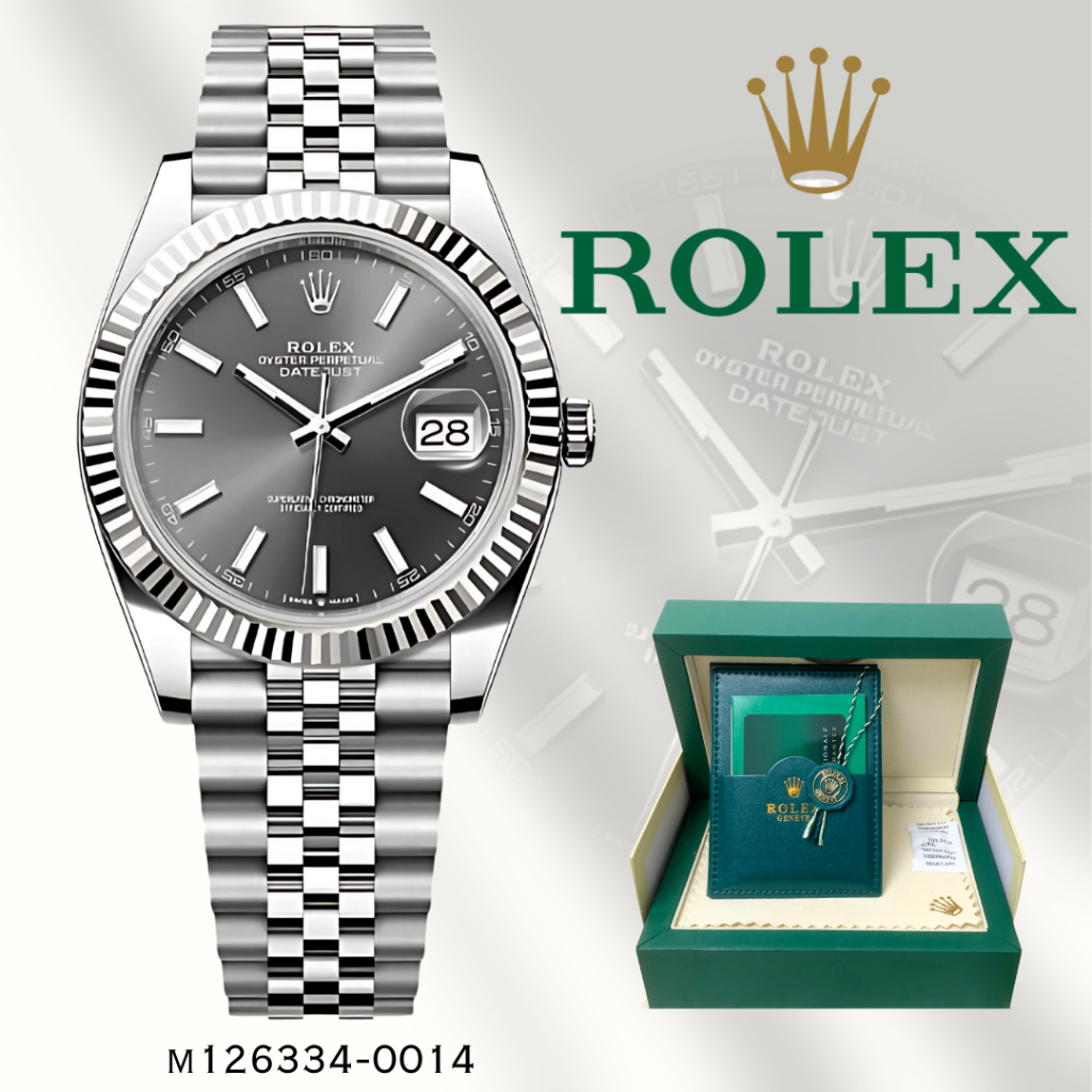 COD dan 100% Asli INCLUDE BOX Jam Tangan Rolex ORIGINAL 100% Seri Datejust Pria m126334-0014 Jam Tan