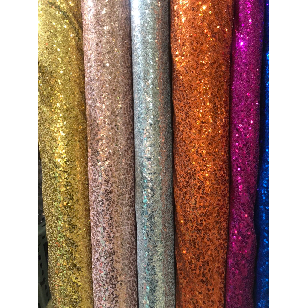 kain sequin seribu payet / seribu Payet / kain untuk baju wanita