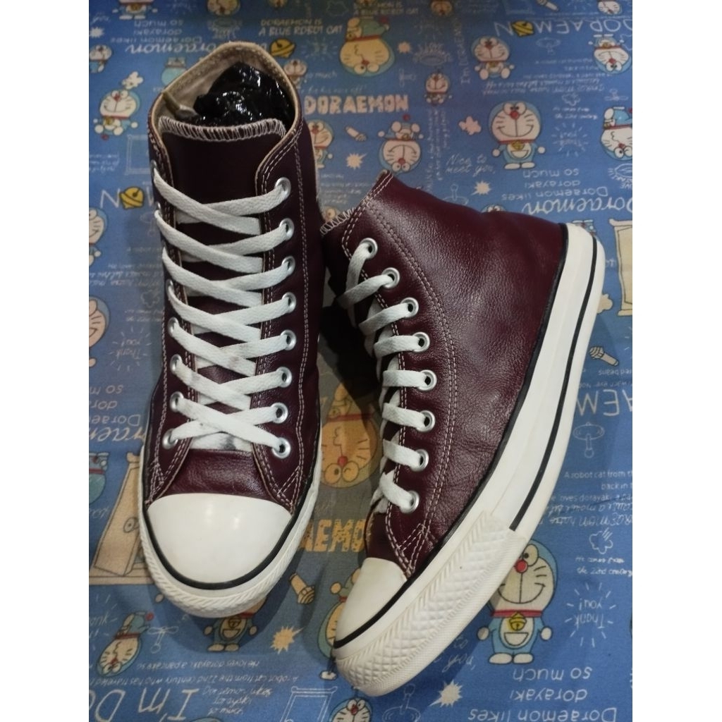 CONVERSE CTAS RED MAROON LEATHER