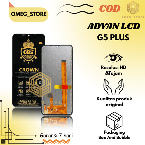 LCD G0LD3N CR0WN ADVAN G5 PLUS / TOUCHSCREEN ADVAN G5+ ORIGINAL FULLSET COMPLETE...