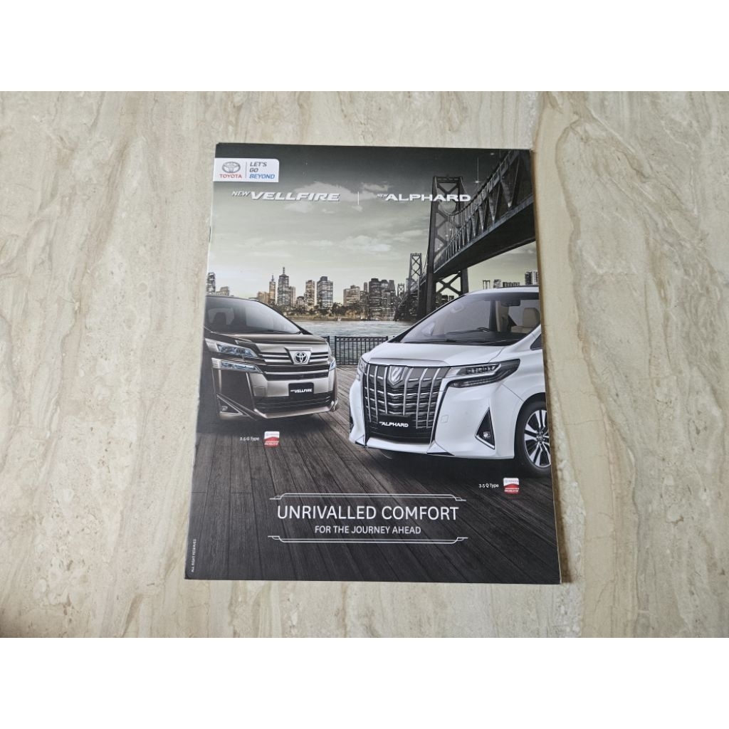brosur katalog mobil toyota alphard vellfire 2018 booklet buku