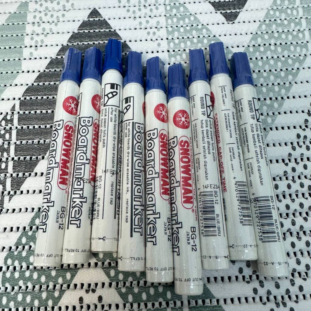 

Spidol Snowman Whiteboard Warna Biru Bisa Dihapus Take All