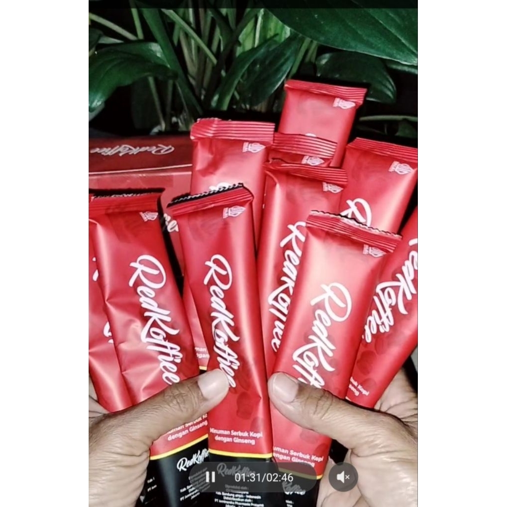 

RED KOFFIEE, kopi bubuk dengan Ginseng dan Guarana. Menambah Stamina dan melancarkan peredaran darah