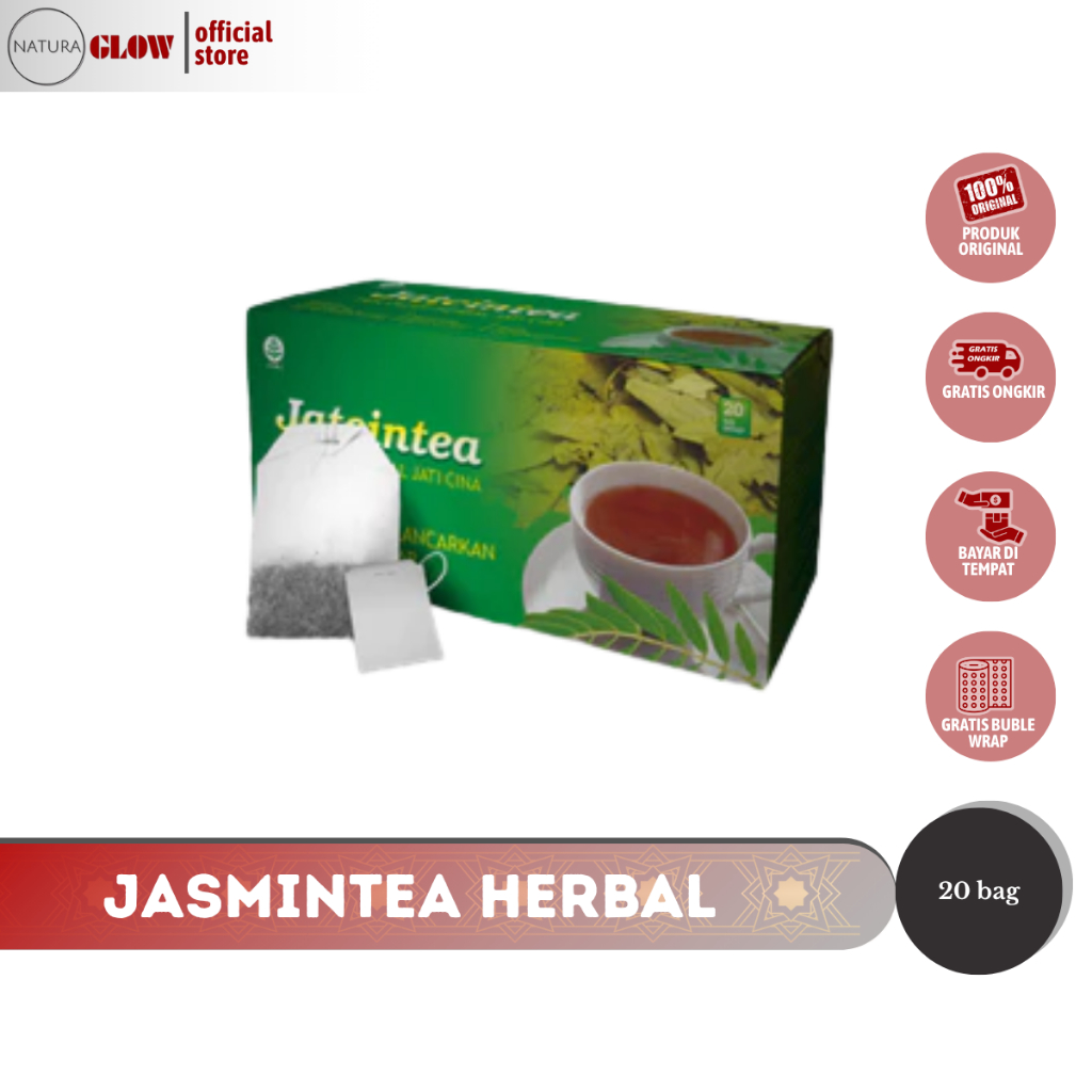 

GRIYA HERBA TEH JATI CINA – teh celup herbal detoks | kurangi lemak tubuh | pelangsing tradisional | bantu BAB lancar | isi 20 | 100% alami