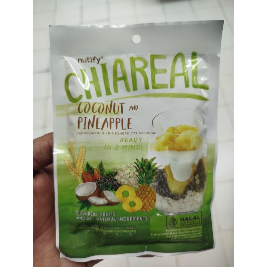 

NUTIFY CHIAREAL CCONUTS PNEAPLE 43GRAM/PCS