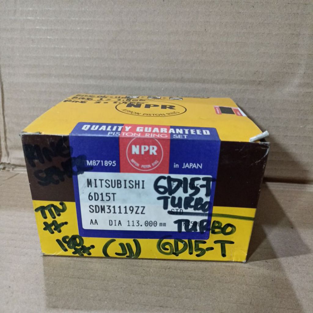 RING SEHER PISTON MITSUBISHI FUSO 6D15 TURBO NPR