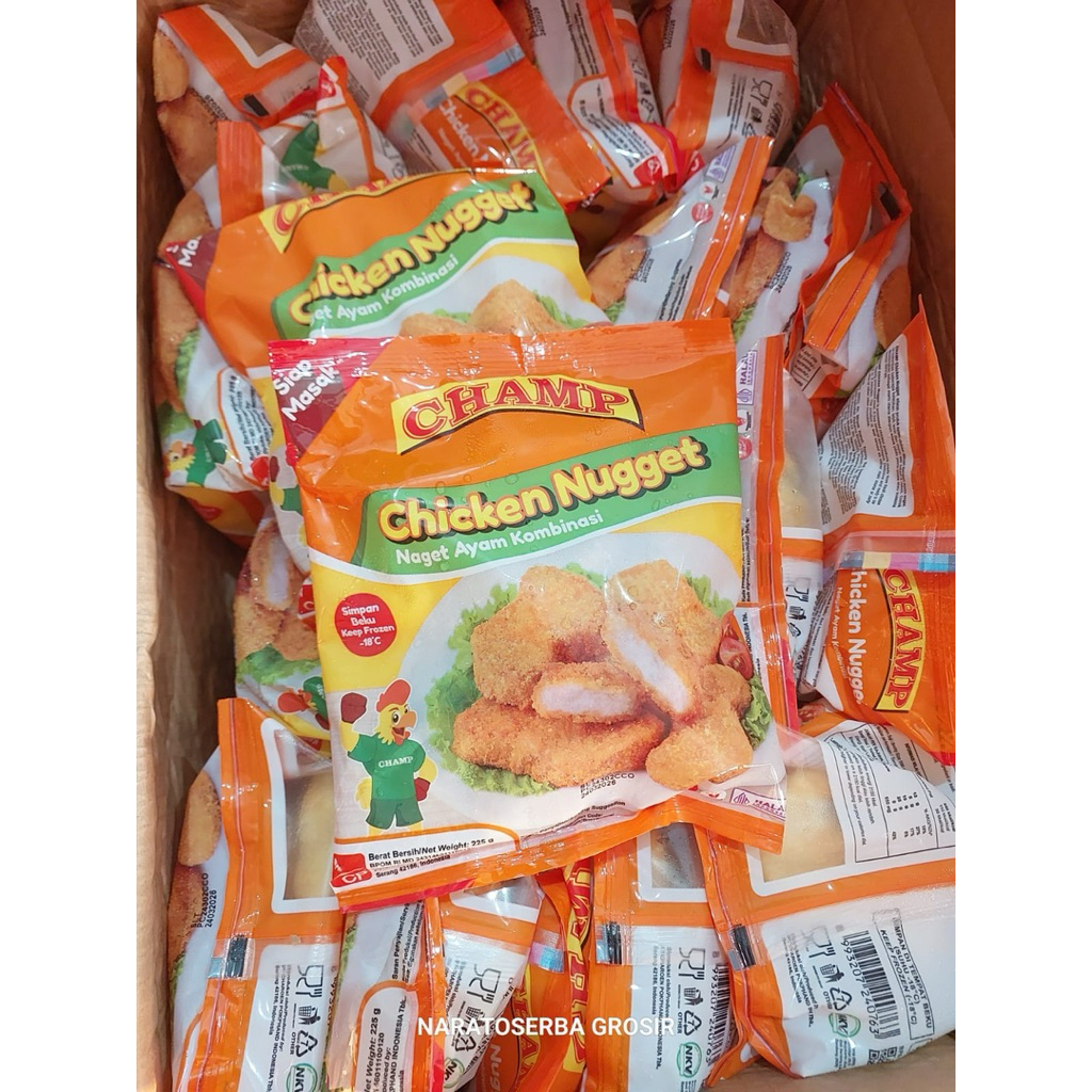 

CHAMP Chicken Nugget 225gr | Nugget Ayam Merk Champ