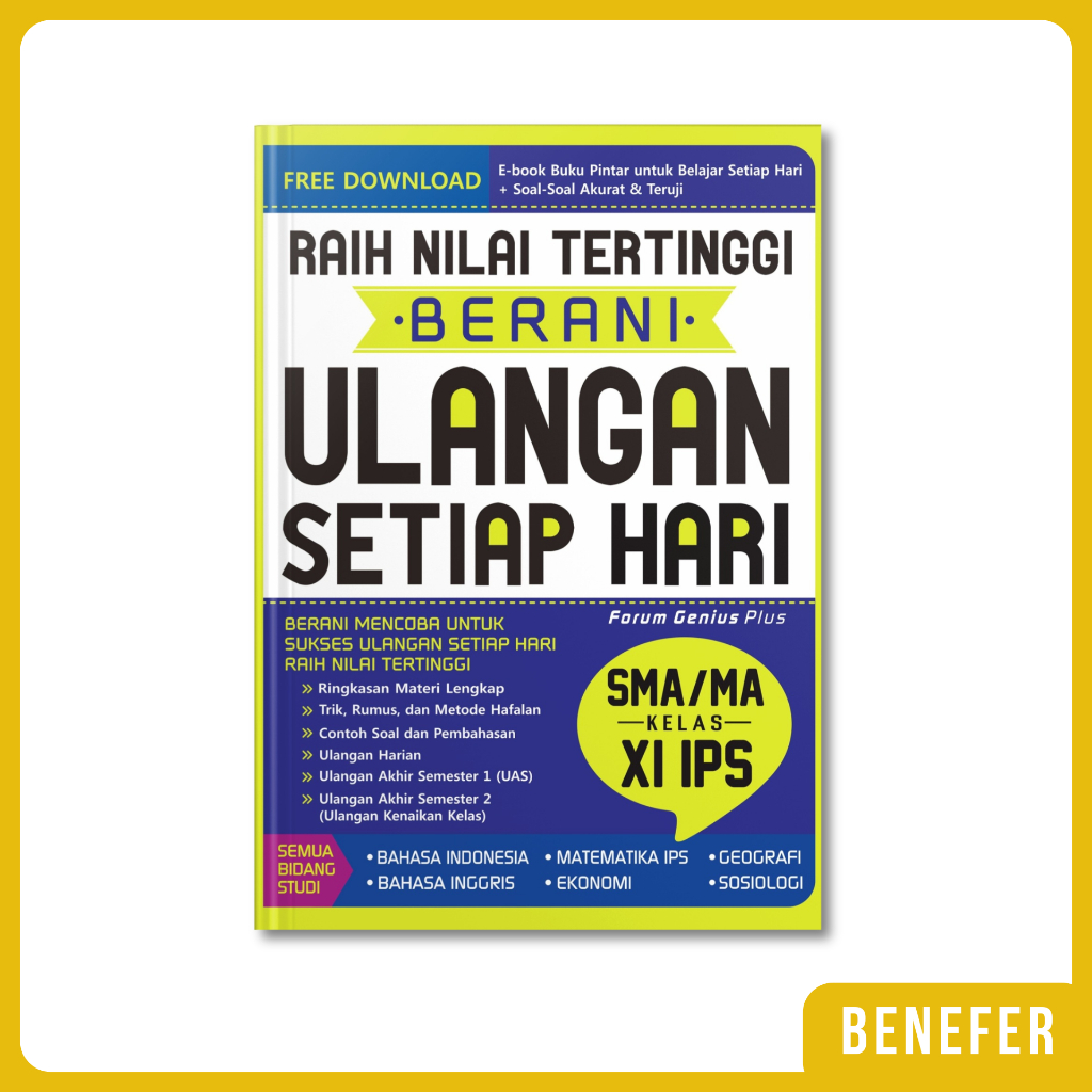 Buku Berani Ulangan Setiap Hari SMA/MA Kelas 11 IPS