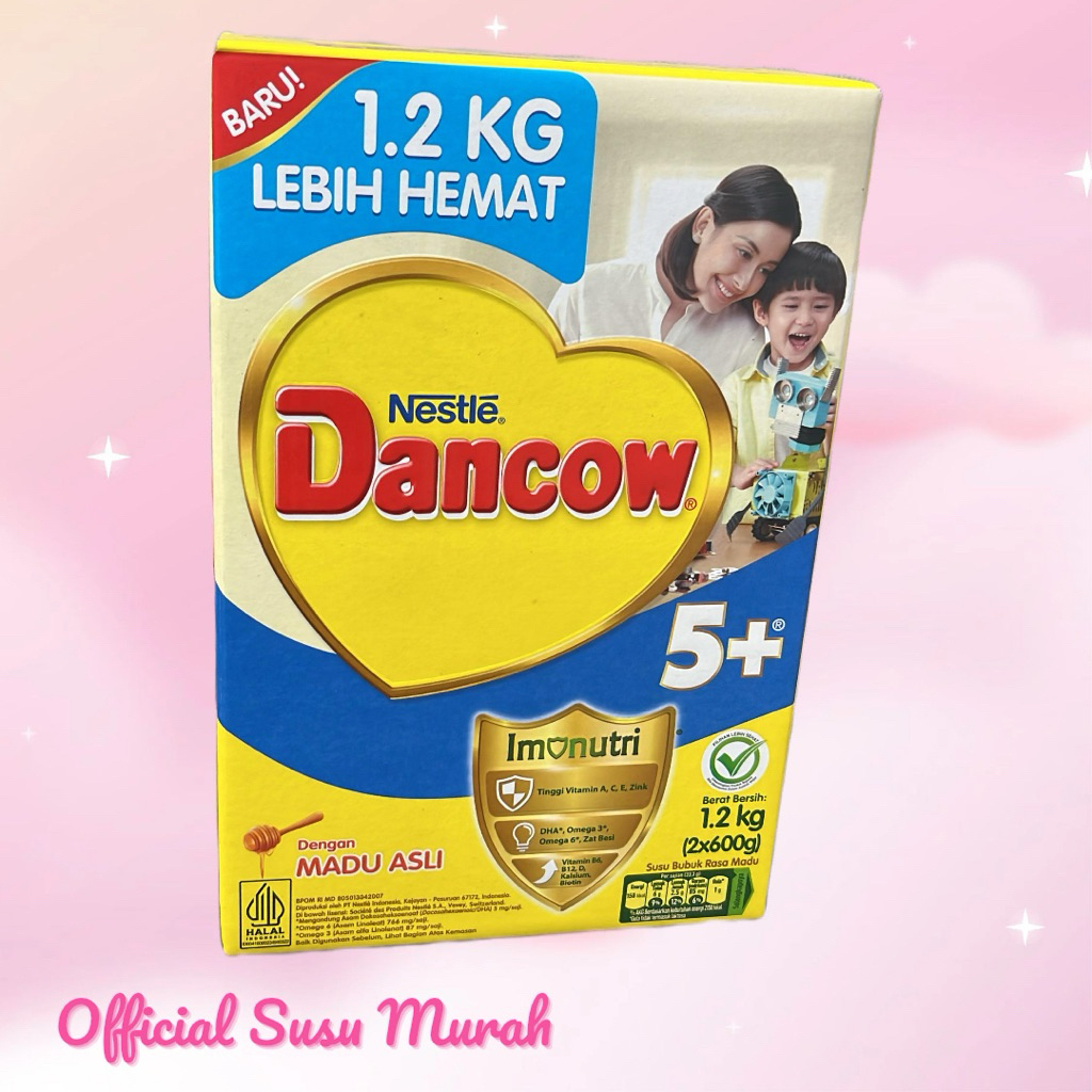 

DANCOW 5+ MADU 1.2 KG,,,termurah