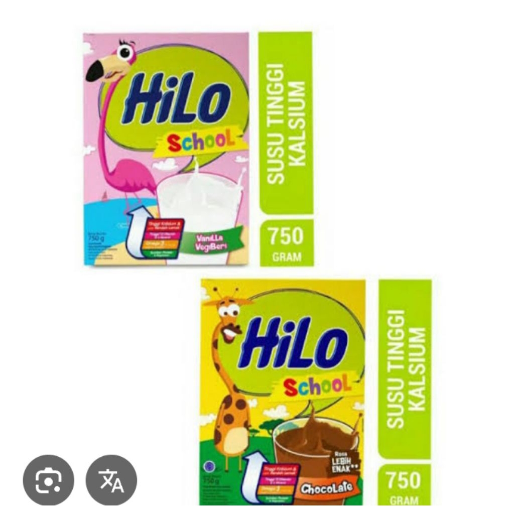 

Hilo school all variant 750gr(susu tinggi kalsium usia anak)
