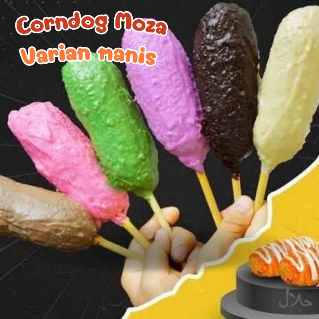 

CORNDOG FULL MOZARELLA SAOS MAYO KEJU COKLAT TIRAMISU STRAWBERRY MATCHA TARO / CORNDOG FROZEN