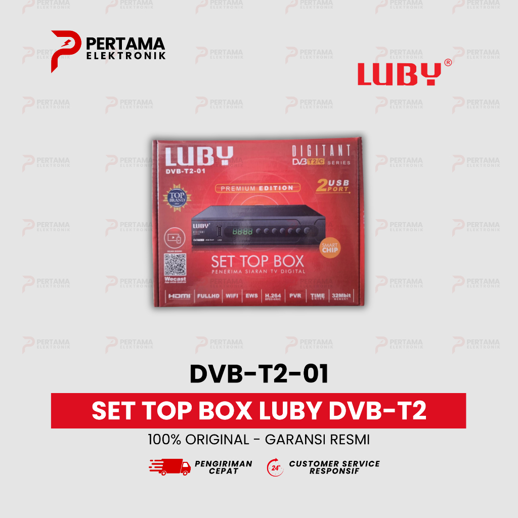 Set Top Box TV Digital LUBY DVB-T2-01 / STB LUBY T2-01