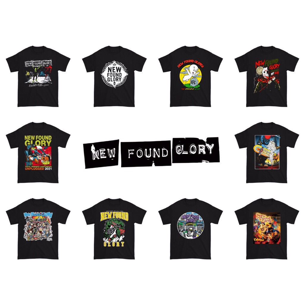 Kaos New Found Glory Band Music | Baju New Found Glory Musik | Kaos Band New Found Glory Music | Baj