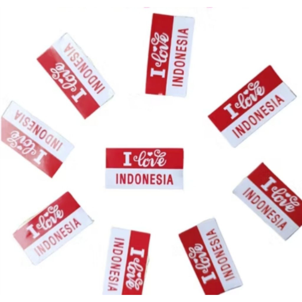 

Stiker Pipi Bendera 10 Pcs / Sticker Merah Putih 17 agustus 2025