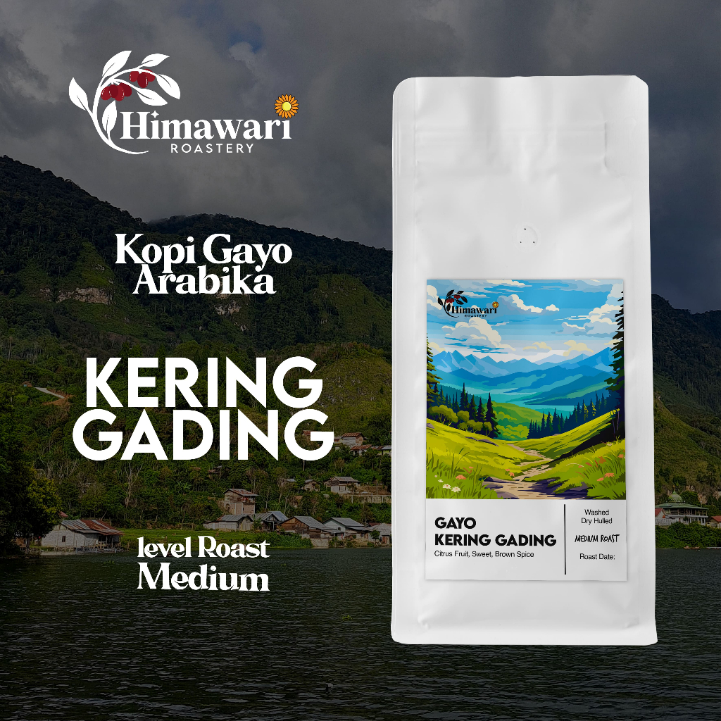 

Himawari Kopi Arabika Gayo Kering Gading Biji Kopi dan Bubuk Kopi