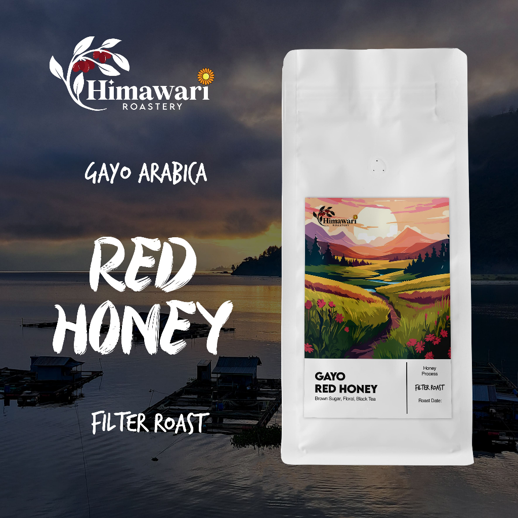 

Himawari Kopi Arabika Gayo Red Honey Biji Kopi dan Bubuk Kopi