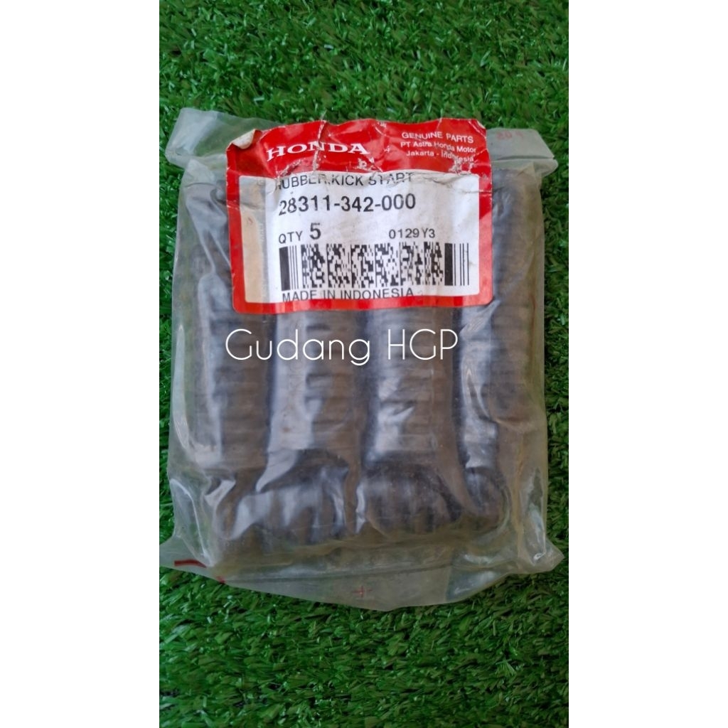 Rubber Kick Starter 1 Pak Isi 5 Pcs Grand Legenda Supra 100 V X XX 28311-342-000 Ori Honda Genuine P