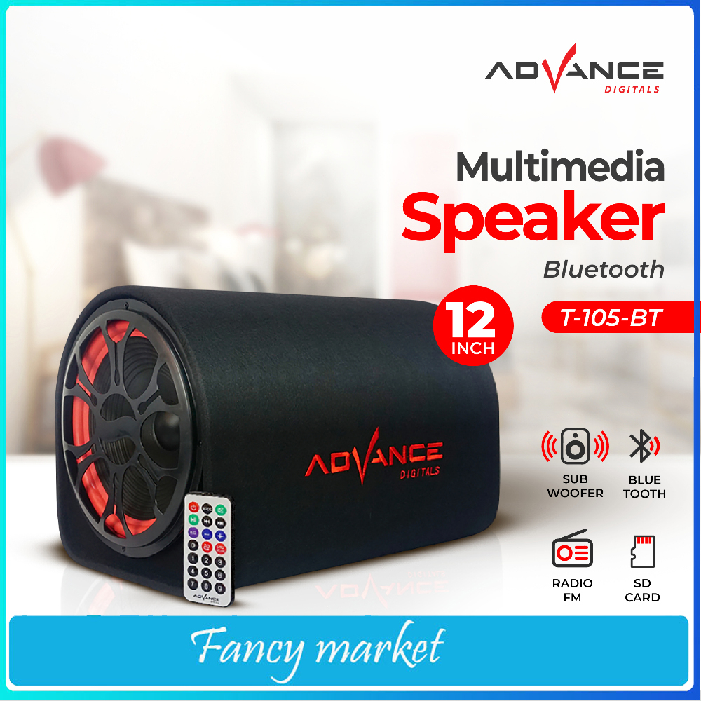 SPEAKER TABUNG ADVANCE T 105 BT Speaker Tabung AC DC Portable Ukuran 12 inch BLUETOOTH SUARA MANTAP