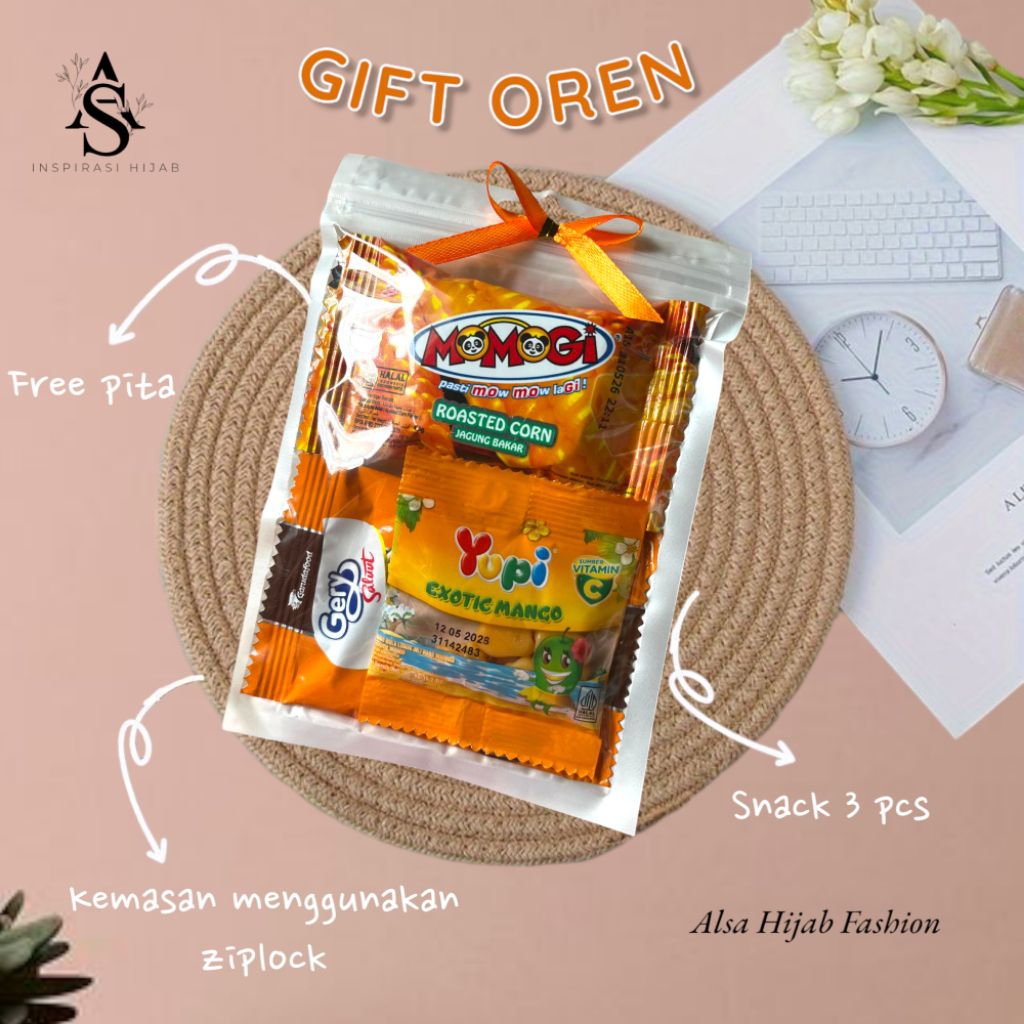 

- MINI GIFT SNACK OREN / PAKET JAJAN KECIL / MINI HAMPERS