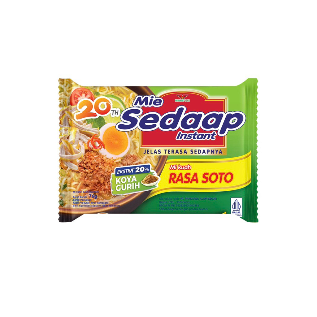 

MIE SEDAAP INSTAN SOTO 75 gram