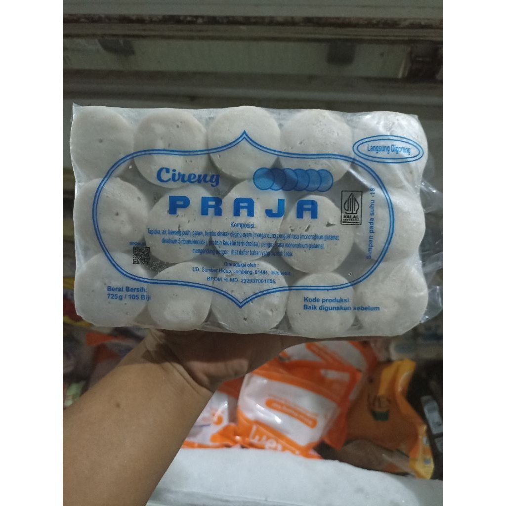 

CIRENG KOIN PRAJA/SARI NIKMAT 725gr/105biji
