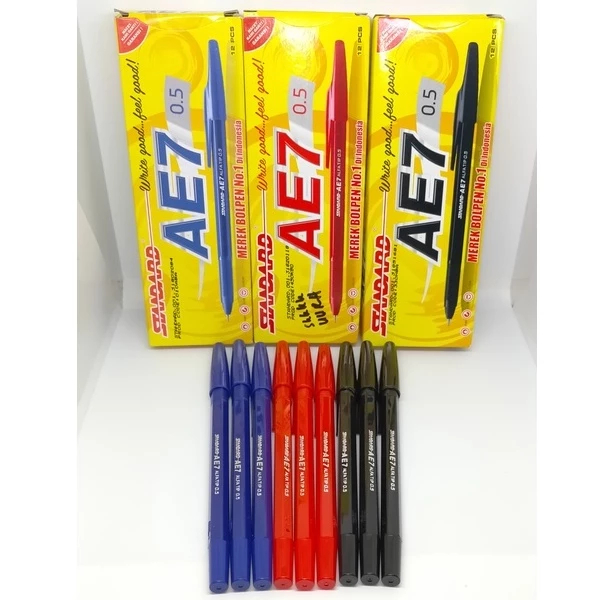

Pulpen Standard AE7 Pen std standart Ae-7 semi gel 0.5mm 0,5 mm Ori 100% Original Asli Authentic