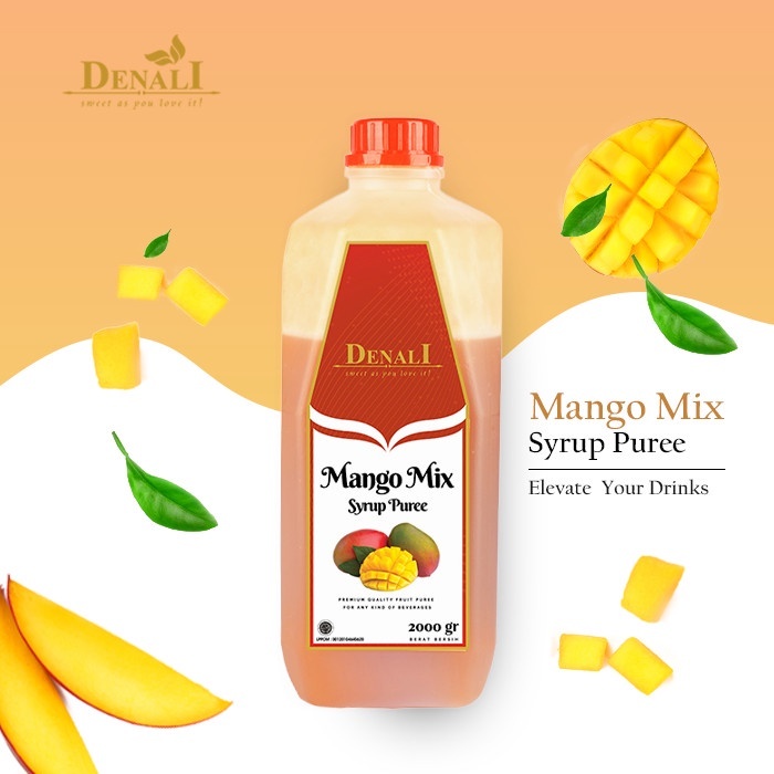 

[oddsolshop] pekanbaru/Denali Mango Syrup Puree 2KG / Sirup Mangga 2000GR