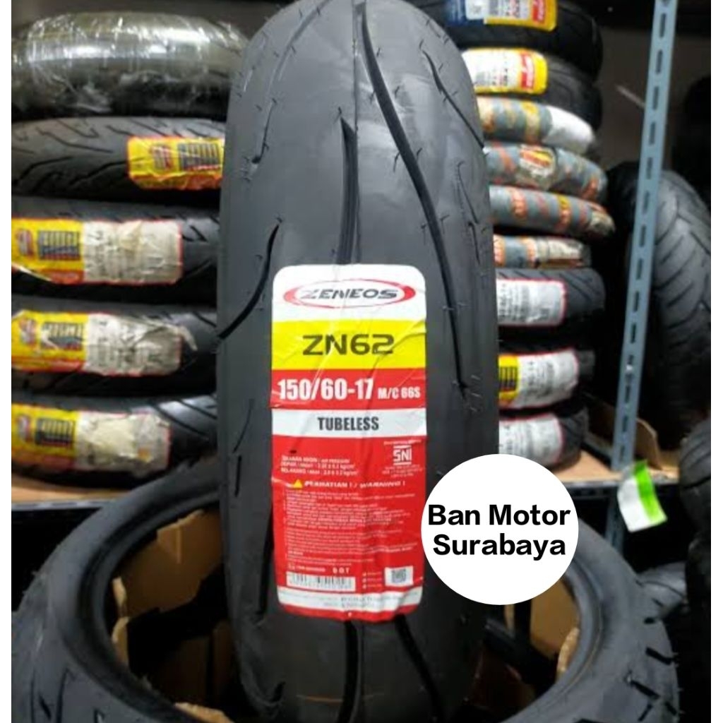 Ban Motor Zeneos 150/60-17 ZN62 TUBELESS
