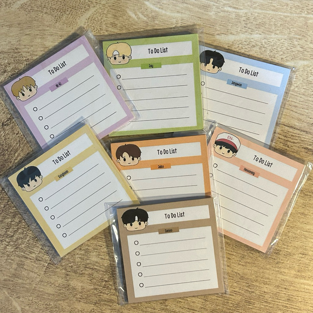 

ENHYPEN Memopad | Memopad Notepad Kertas Memo 24Lembar