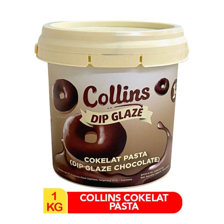 

[oddsolshop] pekanbaru/Collins Dip Glaze Chocolate 1KG / Cokelat Pasta