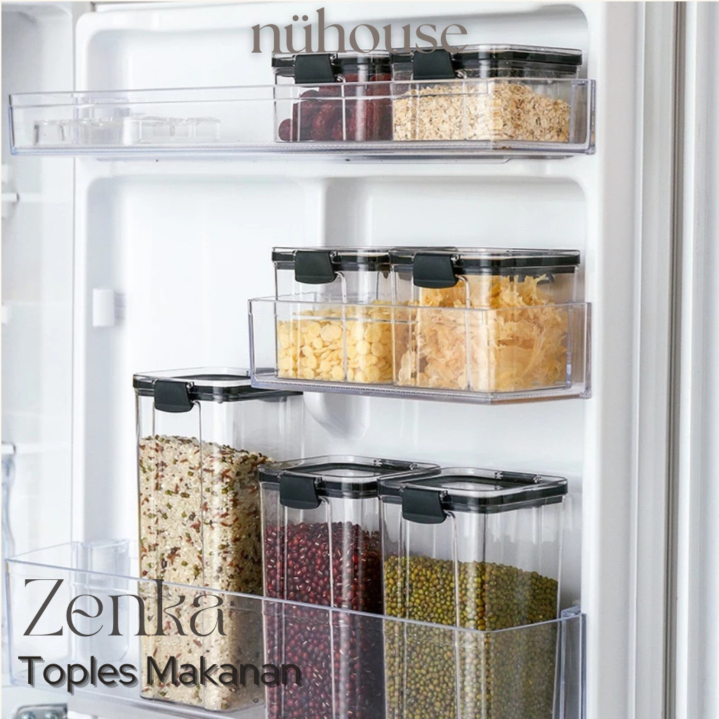 [Nuhouse] Zenka-Toples Tempat Penyimpanan Kedap Udara Serbaguna Kotak Tempat Penyimpanan  Makanan Tr