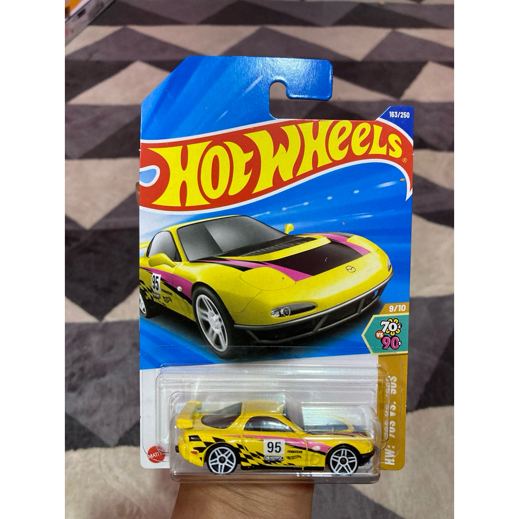 Hot Wheels 95 Mazda RX-7 Drift Yellow
