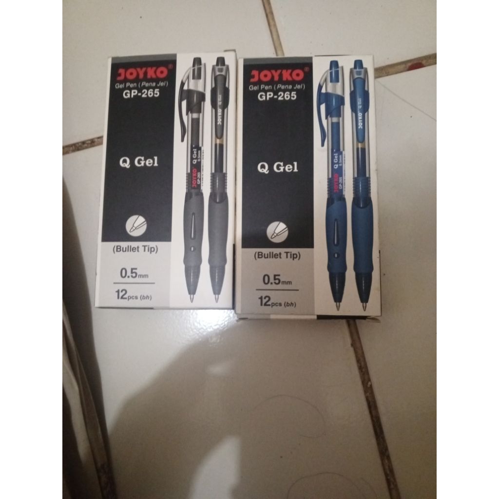 

Deskripsi Produk Shopee: Joyko GP-265 Gel Pen | 0.5 mm | 1 Pack Isi 12